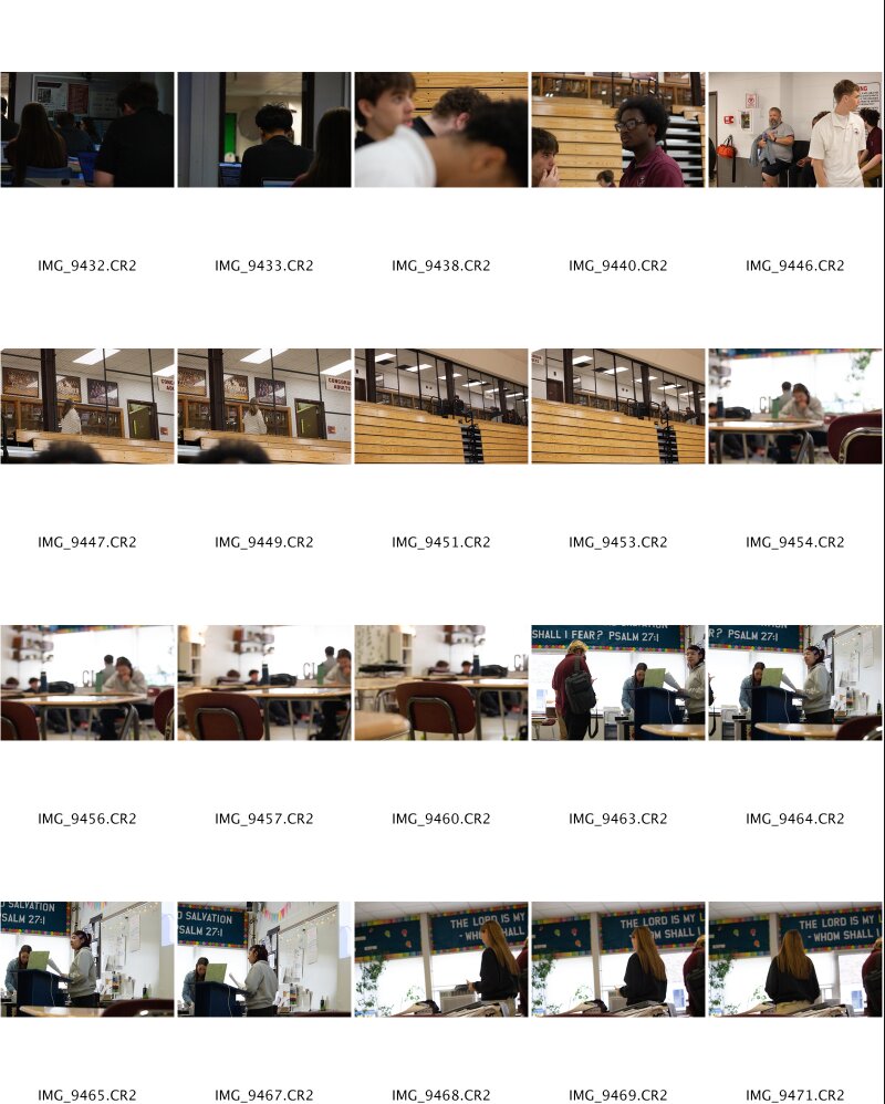 Vivian Maier contact sheet